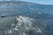 Kocaeli'nin iki yakası yüzlerce yüzücünün kulaçları ile birleşti