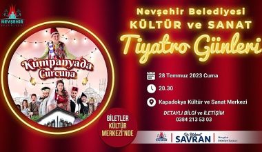 “Kumpanyada Curcuna" adlı tiyatro oyunu için biletler Kültür Merkezi'nde