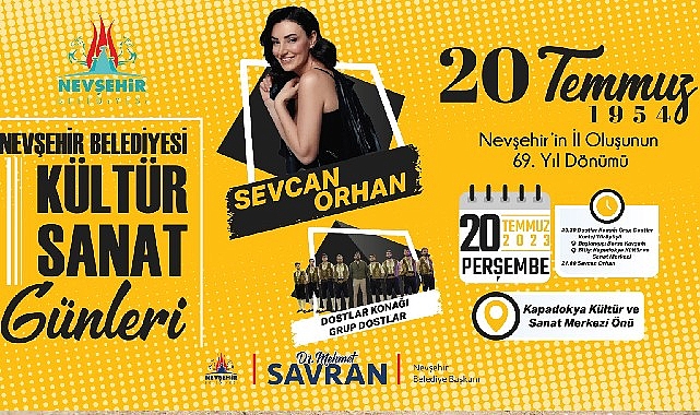 Nevşehir'in İl oluşunun 69. yıl dönümü kutlanacak