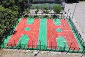 Spor sahalarına renk geldi