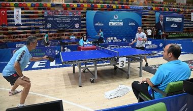 Sporun merkezi Selçuklu'da Kuruluşlararası Masa Tenisi Turnuvası tamamlandı