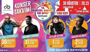12. Kültür, Sanat ve Spor Festivali Başlıyor