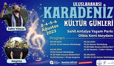 Antalya Büyükşehir Belediyesi Uluslararası Karadeniz Kültür Günleri etkinliği düzenliyor
