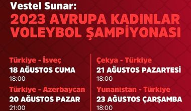 Avrupa Kadınlar Voleybol Şampiyonası Heyecanı Vestel Amfi'de Yaşanacak!