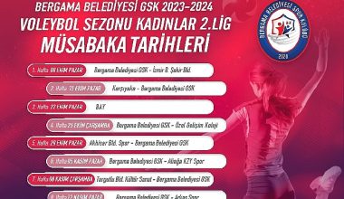 Bergama Belediyesi Voleybol Takımı Maç Takvimi belli oldu