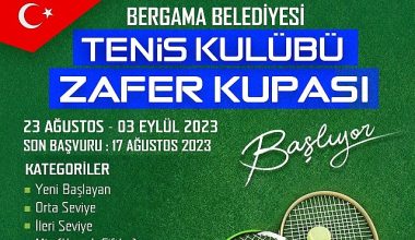Bergama Tenis Kulübü Zafer Kupası başlıyor