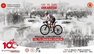 Cumhuriyet Yolunda, Tarihin İzinde Geçen 100. Yıl Cumhuriyet Bisiklet Turu, 5 Ağustos Cumartesi günü Bağımsızlığımızın Simgesi Başkent Ankara'da son buluyor