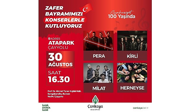 Dünyaya meydan okuyan zafer Çankaya'da coşkuyla kutlanacak