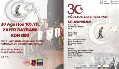 Foça'da 30 Ağustos Zafer Bayramı