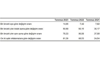 Hizmet Üretici Fiyat Endeksi (H-ÜFE) yıllık yüzde 79,33, aylık yüzde 14,06 arttı