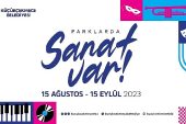 Küçükçekmecenin parklarında sanat var!