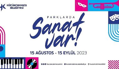 Küçükçekmecenin parklarında sanat var!