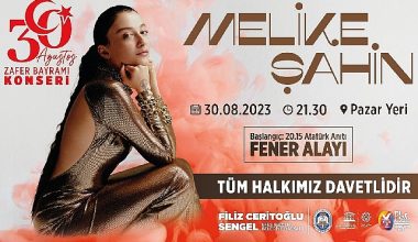 Melike Şahin 30 Ağustos'ta Efes Selçuk'ta