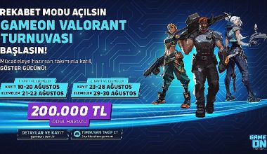 Rekabet modu açıldı, GAMEON VALORANT Turnuvası kayıtları başlıyor!