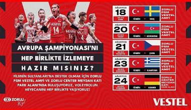 Voleybolda milli heyecan Vestel'le Zorlu Center'da