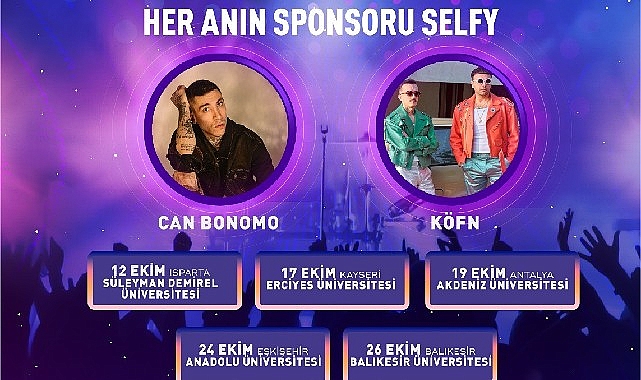 Kampüslerde festival heyecanı: Selfy Fest'e geri sayım başladı