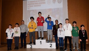 Geleceğin satranç ustaları ödüllerine kavuştu