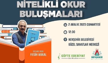 Güzel sanatlar merkezi'nde nitelikli okur buluşmaları başlıyor