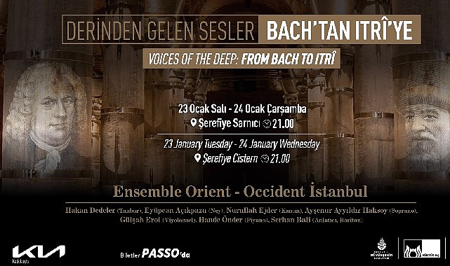 Bach'tan Itrî'ye uzanan unutulmaz bir müzik yolculuğu yaşanacak: Derinden gelen sesler, Şerefiye Sarnıcı'nda başlıyor