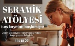 Didim Belediyesi Seramik Kursları için kayıtlar başladı