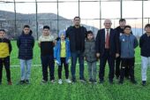 Yahyalı'da Halı Saha yapımları devam ediyor