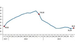 Yurt İçi Üretici Fiyat Endeksi (Yİ-ÜFE) yıllık yüzde 42,25, aylık yüzde 2,81 arttı