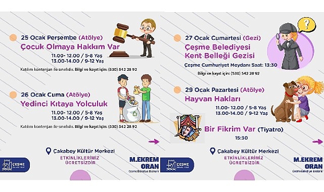 Çeşme Belediyesi'nden çocuklara Somestr hediyesi
