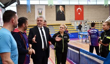 Gerenli'den Uluslararası Kış Masa Tenisi Kampı'na ziyaret