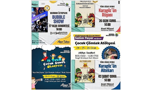 İnegöl'de Yarıyıl Tatili Dolu Dolu Geçecek
