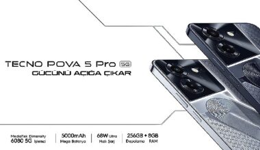 TECNO POVA 5 Serisi Türkiye'de Satışa Sunuldu