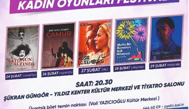 Aydın Büyükşehir Belediyesi Şehir Tiyatrosu ''Kadın Oyunları Festivali''ne Ev Sahipliği Yapacak