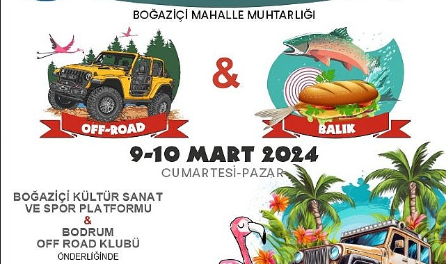 Milas Belediyesi, Boğaziçi Mahallesi'nde gerçekleştireceği Bargilya Off-Road ve Balık Festivali ile vatandaşlarına heyecan ve lezzet dolu iki gün geçirtmeye hazırlanıyor
