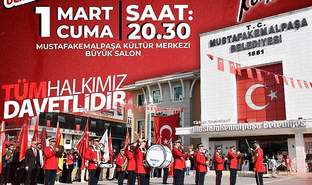 Mustafakemalpaşa Belediyesi, sanat ve müziğin büyüleyici dünyasını Mustafakemalpaşa Belediyesi Bando ve Kent Orkestrası'ndan muhteşem konser ile vatandaşlarıyla buluşturuyo