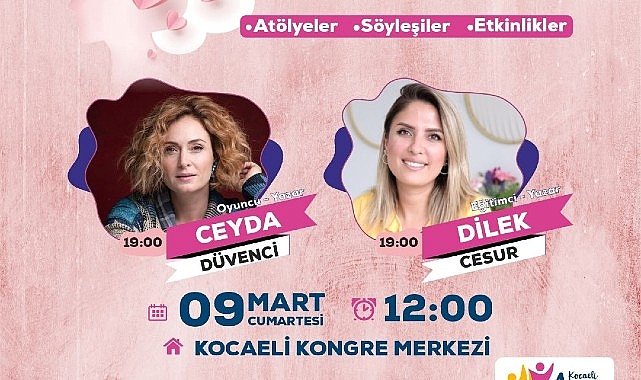 Büyükşehir'in Kadın Festivali 5 Mart'ta Gebze, 9 Mart'ta İzmit'te