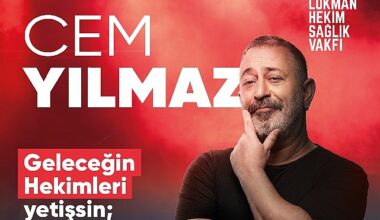 Cem Yılmaz “Geleceğin Hekimleri" yetişsin, “sağlıkta şiddet" bitsin diye sahneye çıkıyor