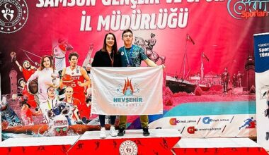 Nevşehir Belediyesi Gençlik ve Spor Kulübü sporcularından Mustafa Sacit Sümer, Spor Tırmanış Gençler ve Küçükler A-B Lider Türkiye Şampiyonası'nda Türkiye 2.'si oldu