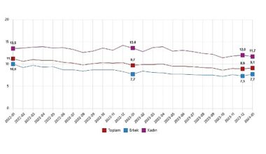 TÜİK: Mevsim etkisinden arındırılmış işsizlik oranı %9,1 seviyesinde gerçekleşti TÜİK: Mevsim etkisinden arındırılmış işsizlik oranı %9,1 seviyesinde gerçekleşti