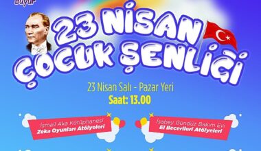 Efes Selçuklu çocuklar 23 Nisan Ulusal Egemenlik ve Çocuk Bayramı'nı bir kez daha çocuk şenliği ile kutlayacak