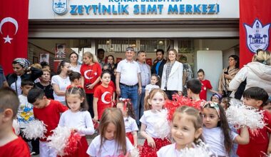 Konak'ta 23 Nisan coşkusu erken başladı