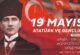19 Mayıs Atatürk'ü Anma, Gençlik ve Spor Bayramı' temalı ödüllü resim, şiir ve kompozisyon yarışması düzenleyecek