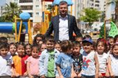 Başkan Duman miniklerle fidan dikti