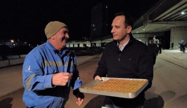 Başkan Eşki’den işçilere gece yarısı sürprizi