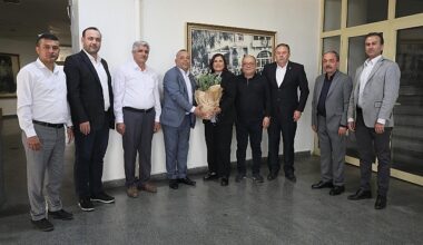 Bozdoğan Belediye Başkanı Mustafa Galip Özel’den Aydın Büyükşehir Belediye Başkanı Özlem Çerçioğlu’na nezaket ziyaretinde bulundu