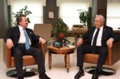 Devlet eski Bakanı Cavit Çağlar Nilüfer Belediye Başkanı Şadi Özdemir’i ziyaret etti