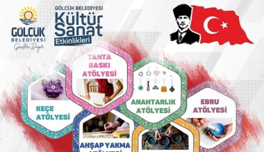 Gölcük Belediyesi; 19 Mayıs Gençlik ve Spor Bayramı kapsamında Anıtpark’ta düzenleyeceği “Gençlik Atölyeleri” ile bayram coşkusunu sanat ile renklendirecek