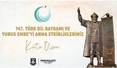 Karaman Belediye Başkanı Savaş Kalaycı, Türk Dil Bayramı’nın 747. yılı ve Yunus Emre’yi anma etkinleri nedeniyle bir kutlama mesajı yayınladı