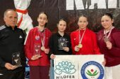Karatede 1 altın 2 bronz madalya