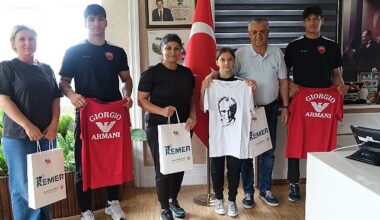 Milli takıma seçilen judoculardan Başkan Topaloğlu’na ziyaret
