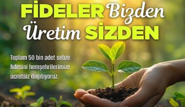 Nevşehir Belediyesi tarafından vatandaşlara çeşitli türde 50 bin sebze fidesi ücretsiz olarak dağıtılacak