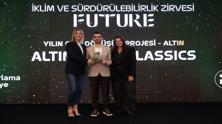 Altınyıldız Classics, İklim ve Sürdürülebilirlik Ödülleri’nde “Yılın Geri Dönüşüm Projesi” Kategorisinde Altın Ödül Kazandı